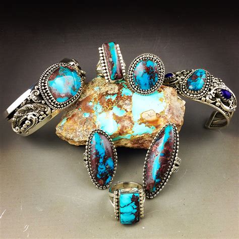 durango silver turquoise rings